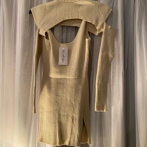12th tribe Calgary beige dress and shrug
